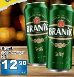 Jip Braník světlé výčepní nabídka