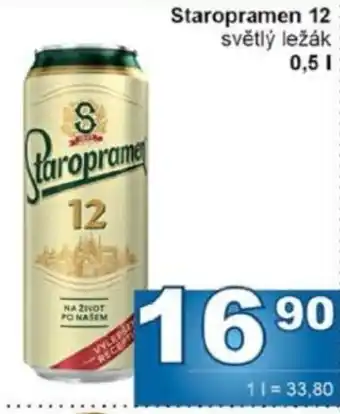 Jip Staropramen 12 světlý ležák nabídka