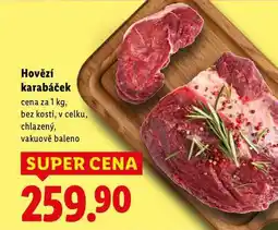 Lidl Hovězí karabáček, cena za nabídka