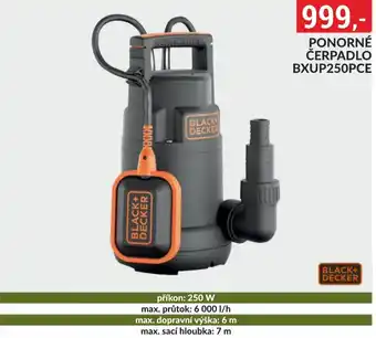 Baumax BLACK+ DECKER Ponorné čerpadlo bxup250pce nabídka