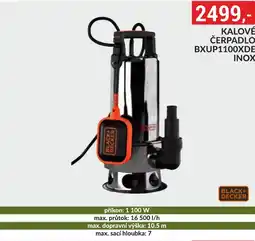 Baumax BLACK+ DECKER Kalové čerpadlo BXUP1100XDE inox nabídka