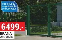 Baumax Brána se sloupky nabídka