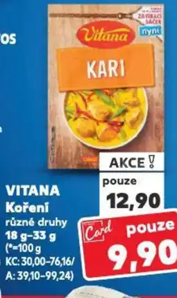 Kaufland VITANA Koření nabídka