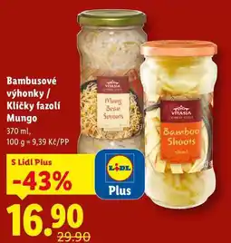 Lidl Bambusové výhonky/Klíčky fazolí Mungo nabídka