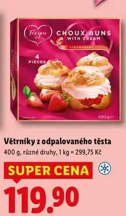 Lidl Větrníky z odpalovaného těsta nabídka
