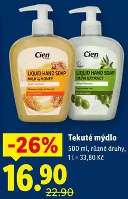 Lidl Tekuté mýdlo nabídka