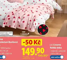Lidl Livarno Hebká deka nabídka