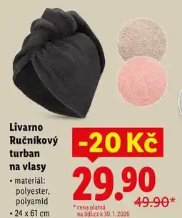 Lidl Livarno Ručníkový turban na vlasy nabídka