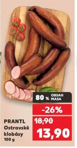 Kaufland PRANTL Ostravské klobásy nabídka