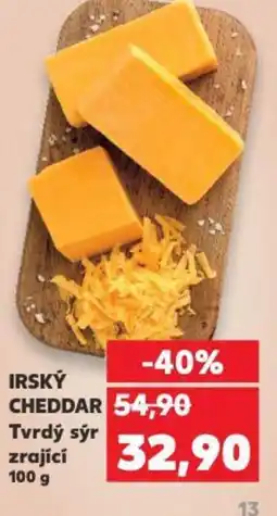 Kaufland IRSKÝ CHEDDAR Tvrdý sýr zrajici nabídka
