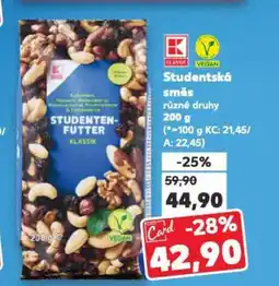 Kaufland Studentská směs nabídka
