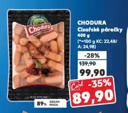 Kaufland CHODURA Císařské párečky nabídka