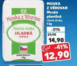 Kaufland Mouka Z Věrovan Mouka pšeničná nabídka
