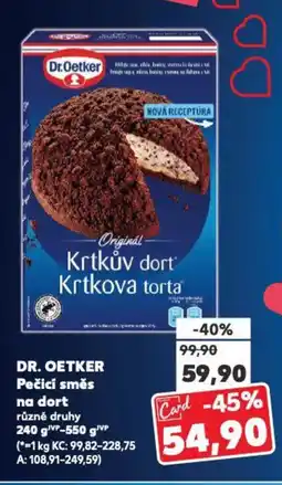 Kaufland DR. OETKER Pečicí směs na dort nabídka