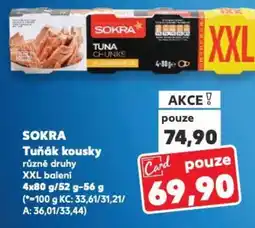 Kaufland SOKRA Tuňák kousky nabídka