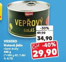 Kaufland VESEKO Hotové jídlo nabídka