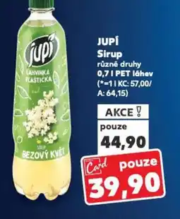 Kaufland JUPI Sirup nabídka