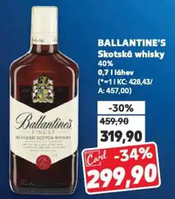 Kaufland BALLANTINE'S Skotská whisky nabídka