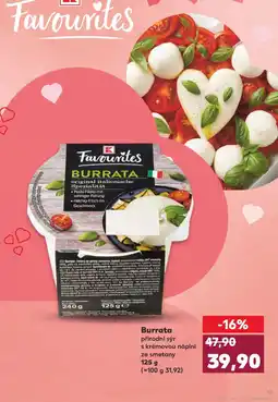 Kaufland Burrata nabídka