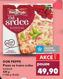 Kaufland DON PEPPE Pizza ve tvaru srdce nabídka