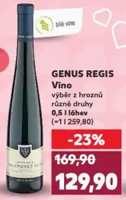 Kaufland GENUS REGIS Víno nabídka