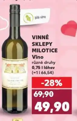 Kaufland VINNÉ SKLEPY MILOTICE Vino nabídka