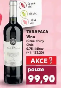 Kaufland TARAPACA Vino nabídka