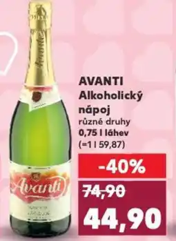 Kaufland AVANTI Alkoholický nápoj nabídka