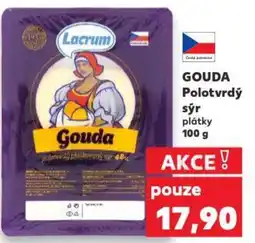 Kaufland Lacrum Gouda Polotvrdý sýr nabídka