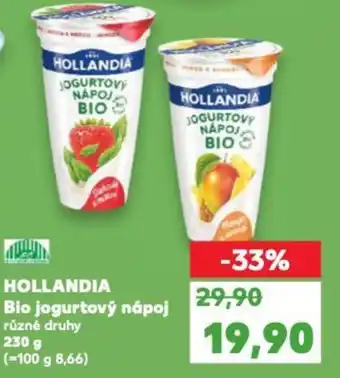 Kaufland HOLLANDIA Bio jogurtový nápoj nabídka