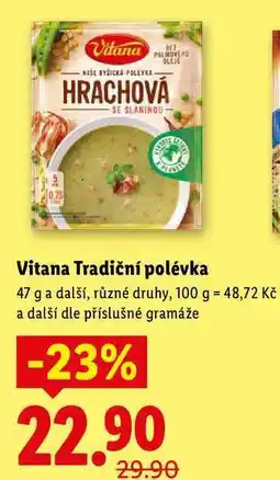 Lidl Vitana Tradiční polévka, 47 g a další nabídka