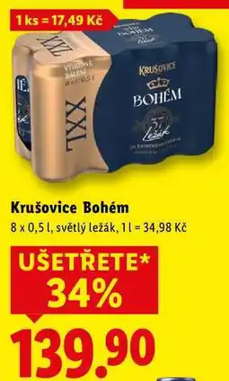 Lidl Krušovice Bohém nabídka
