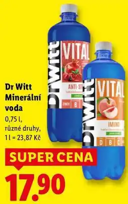 Lidl Dr Witt Minerální voda nabídka