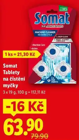 Lidl Somat Tablety čistění myčky nabídka