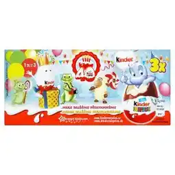 Lidl Kinder Surprise Sladké vajíčko s mléčnou čokoládou s překvapením 3 x 20g nabídka