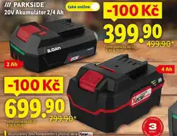 Lidl 20V Akumulátor 2/4 Ah nabídka