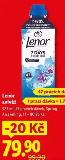 Lidl Lenor aviváž, 987 ml/47 pracích dávek nabídka