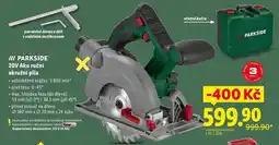 Lidl 20V Aku ruční okružní pila nabídka