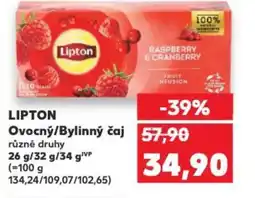 Kaufland LIPTON Ovocný/Bylinný čaj nabídka