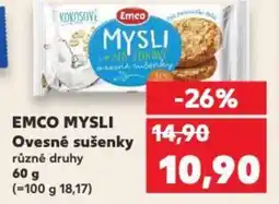 Kaufland EMCO MYSLI Ovesné sušenky nabídka