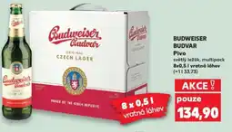 Kaufland BUDWEISER BUDVAR Pivo nabídka