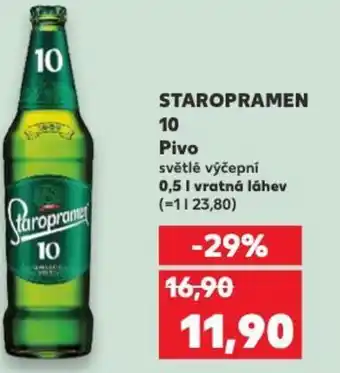 Kaufland STAROPRAMEN 10 Pivo nabídka