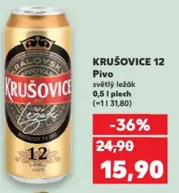 Kaufland KRUŠOVICE 12 Pivo světlý ležák nabídka