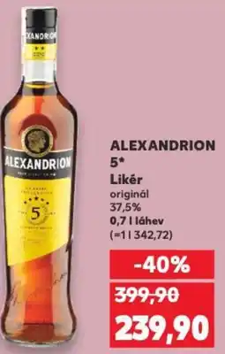 Kaufland ALEXANDRION 5 Likér nabídka