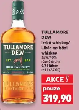 Kaufland TULLAMORE DEW Irská whiskey/ Likér na bázi whiskey nabídka