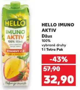 Kaufland HELLO IMUNO AKTIV Džus 100% nabídka
