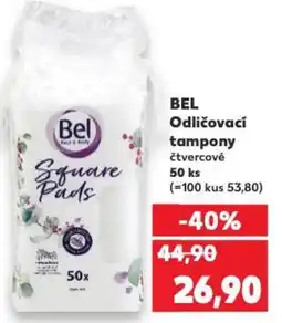 Kaufland BEL Odličovací tampony čtvercové nabídka