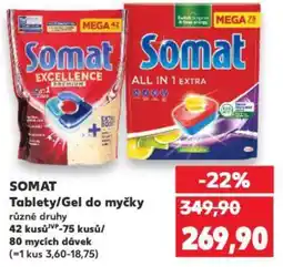 Kaufland SOMAT Tablety/Gel do myčky nabídka