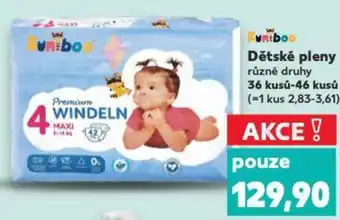Kaufland Kuniboo Dětské pleny nabídka
