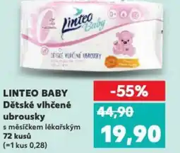 Kaufland LINTEO BABY Dětské vlhčené ubrousky nabídka